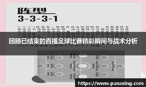 回顾已结束的直播足球比赛精彩瞬间与战术分析